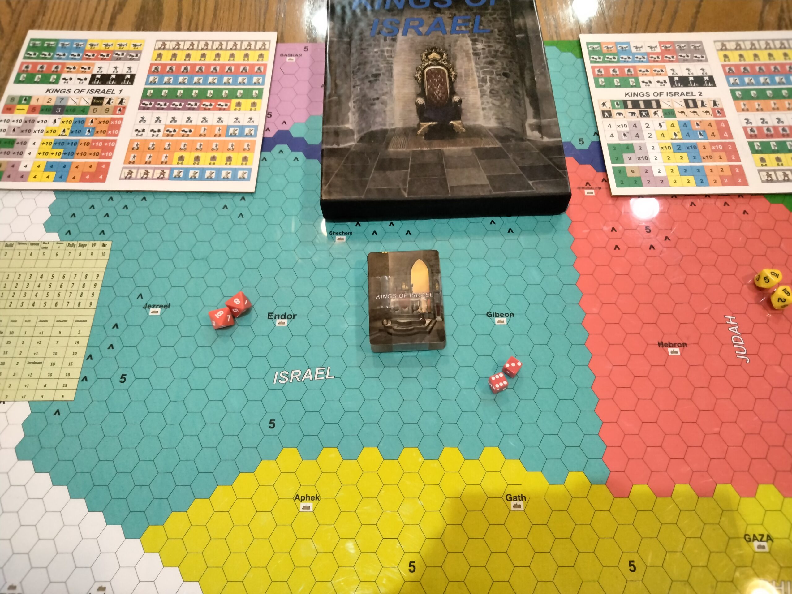 Kings of Israel Game Components